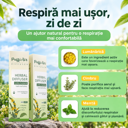 Inhalator cu extract de plante